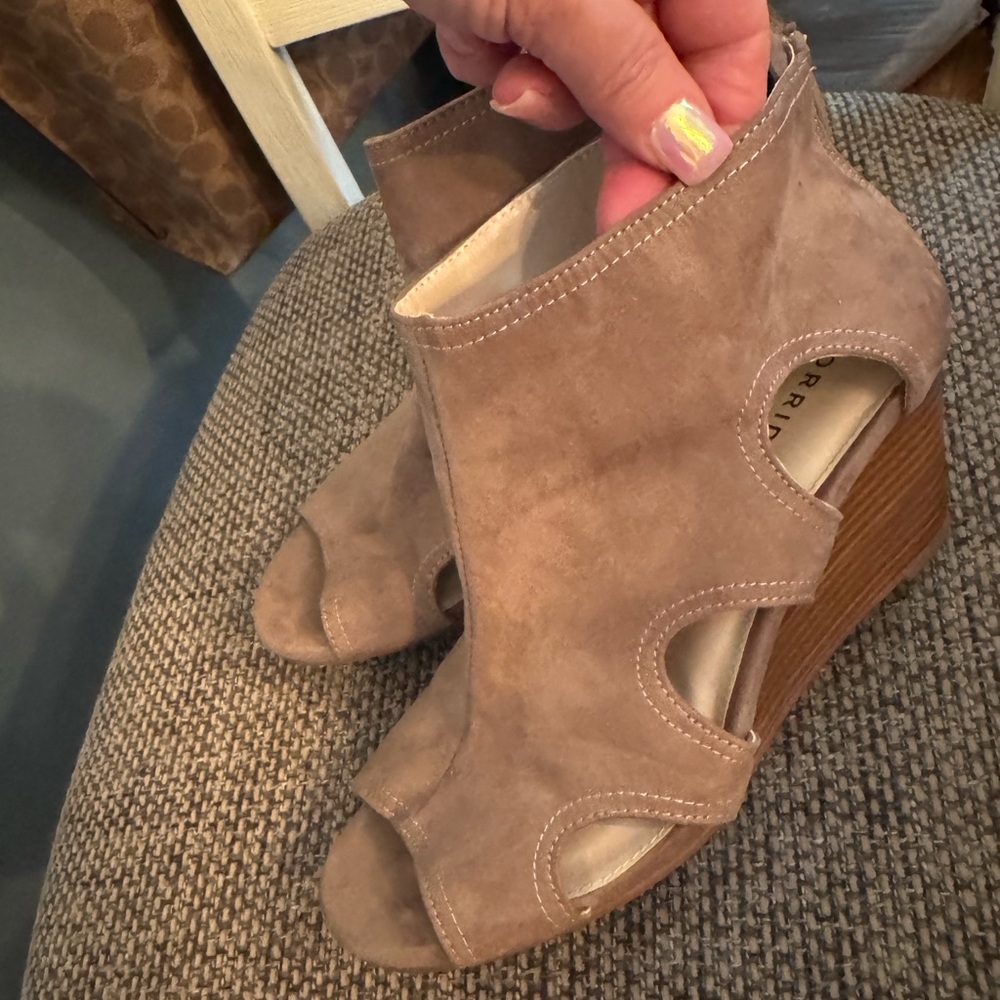 Torrid Women's Tan Wedge Sandals